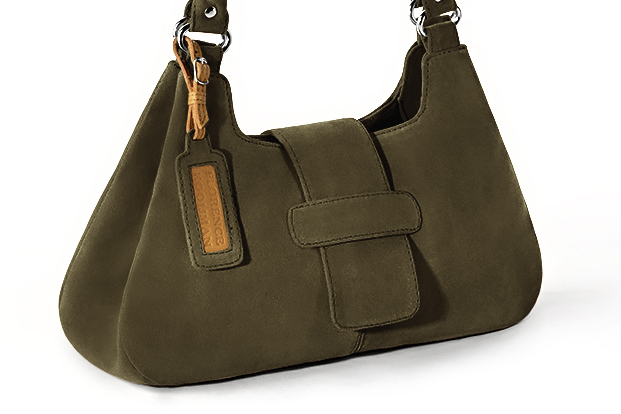 Handcrafted women's luxurious elegant handbag in premium khaki green leather. Perfect for elevated everyday style.   
                Choose from our luxurious collections of leather and fabric to perfectly match your handbags to your outfits.